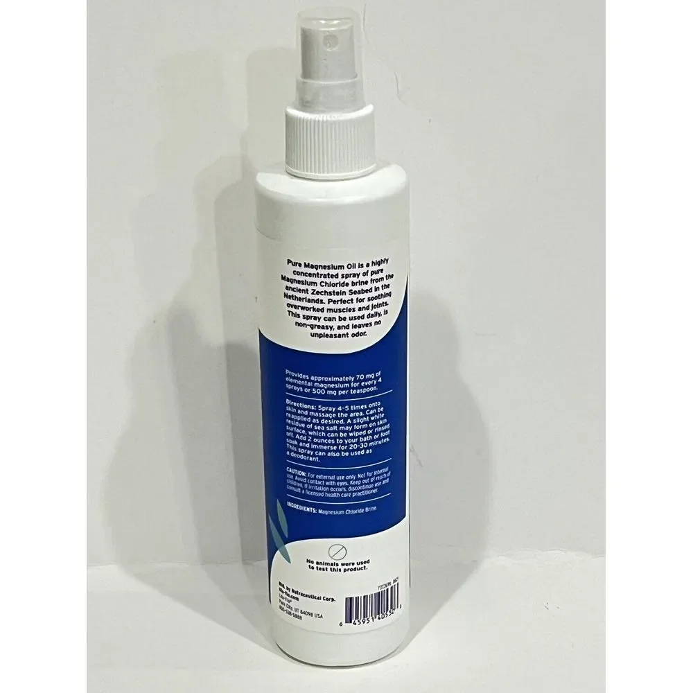 Life Flo Health Pure Magnesium Oil 8 oz 237 ml Not Tested on‎ Animals